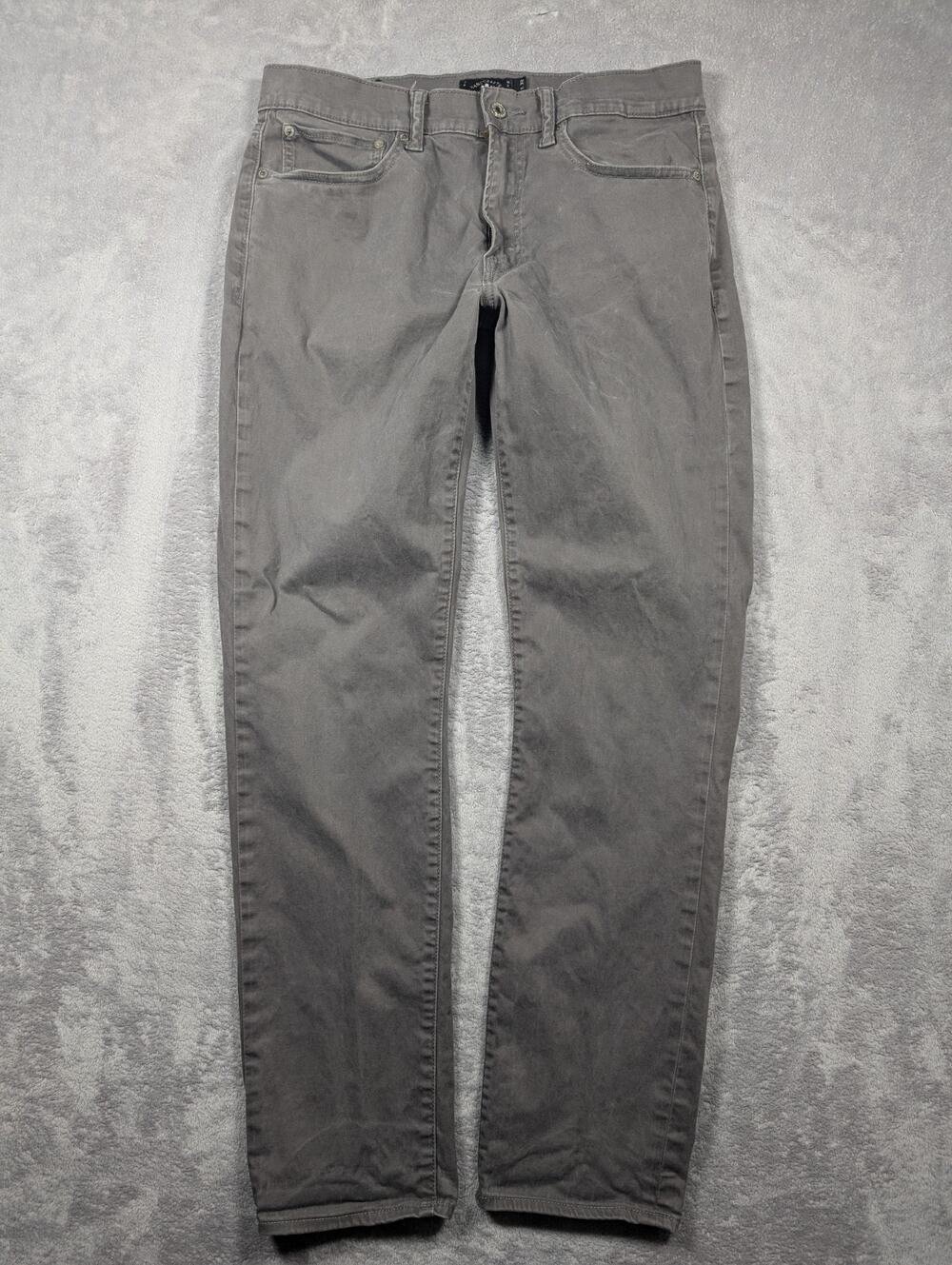 Lucky Brand 121 Heritage Slim Chino Pants Mens 32x32 Gray Straight Leg Casual
